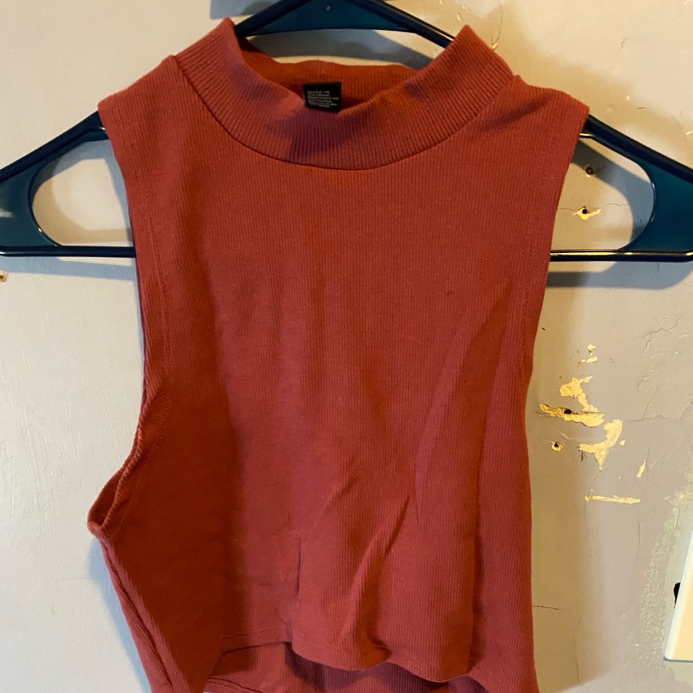 Cropped turtle neck